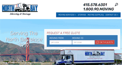 Desktop Screenshot of northbaymoving.com